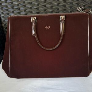 Anya Hindmarch Vintage Suede Brown Bag